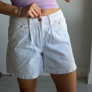 White High-Rise Women’s Jeans Shorts